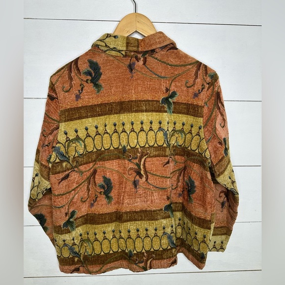 Willow Ridge Jacket 90’s Floral Tapestry Jacket Petite Western Neutral - Size XL - Picture 7 of 7